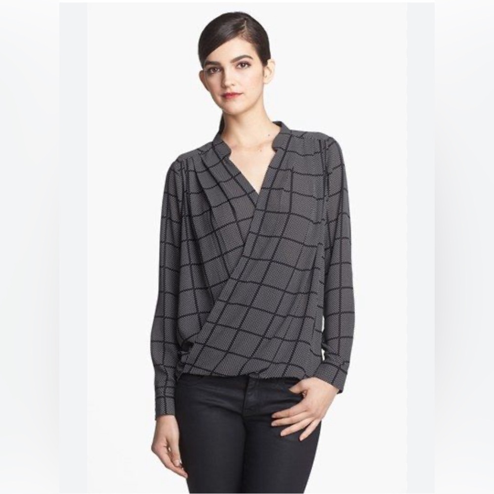 Ro & De Long Sleeve Surplus Blouse Size Large